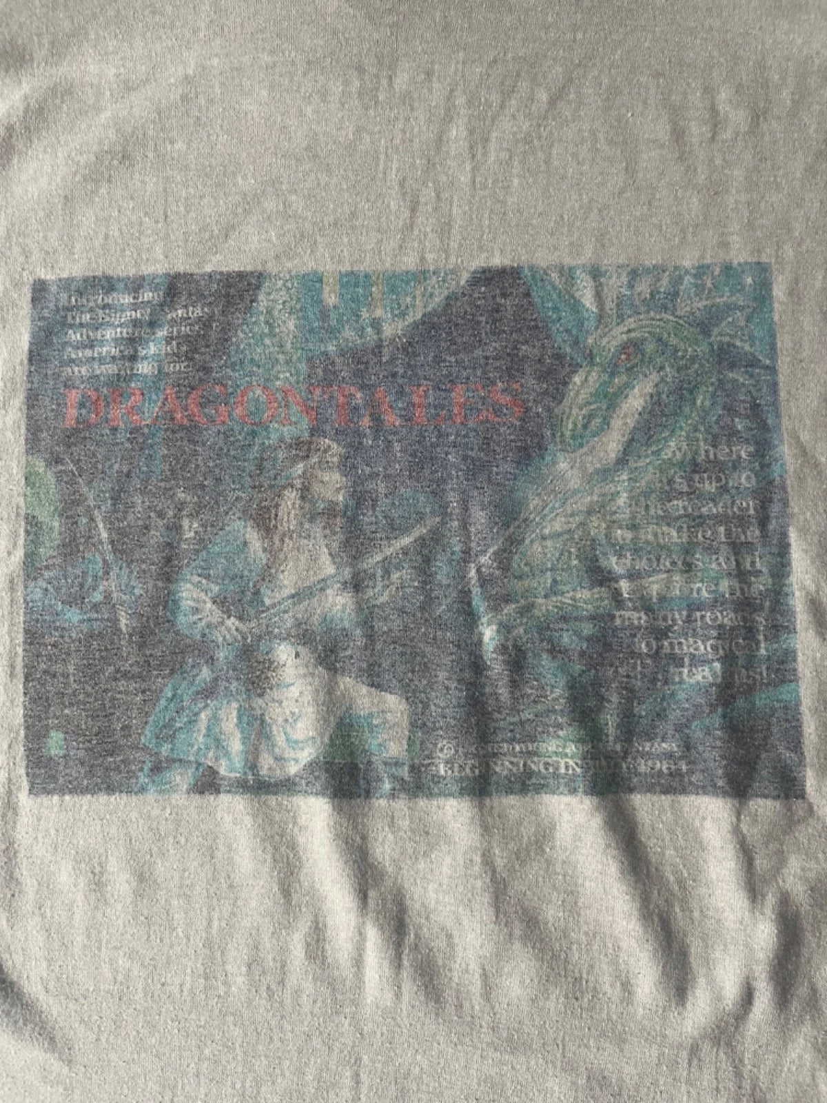 Vtg 1984 Dragontales Book 1 Sword Daughters Quest Promo T Shirt XL  80s GRAIL!!!
