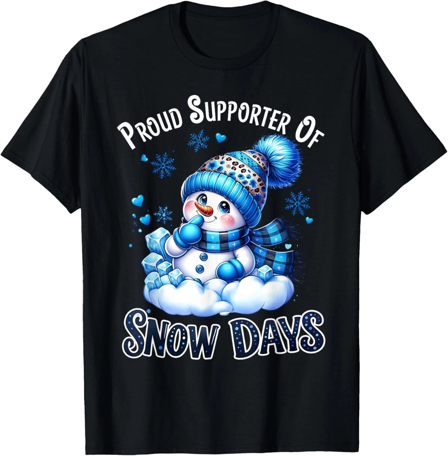 Proud Supporter of Snow Days Funny Teacher Crew Gift Unisex T-Shirt
