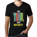 Men's Graphic T-Shirt V Neck Find Your Own Maturity Eco-Friendly Limited Edition