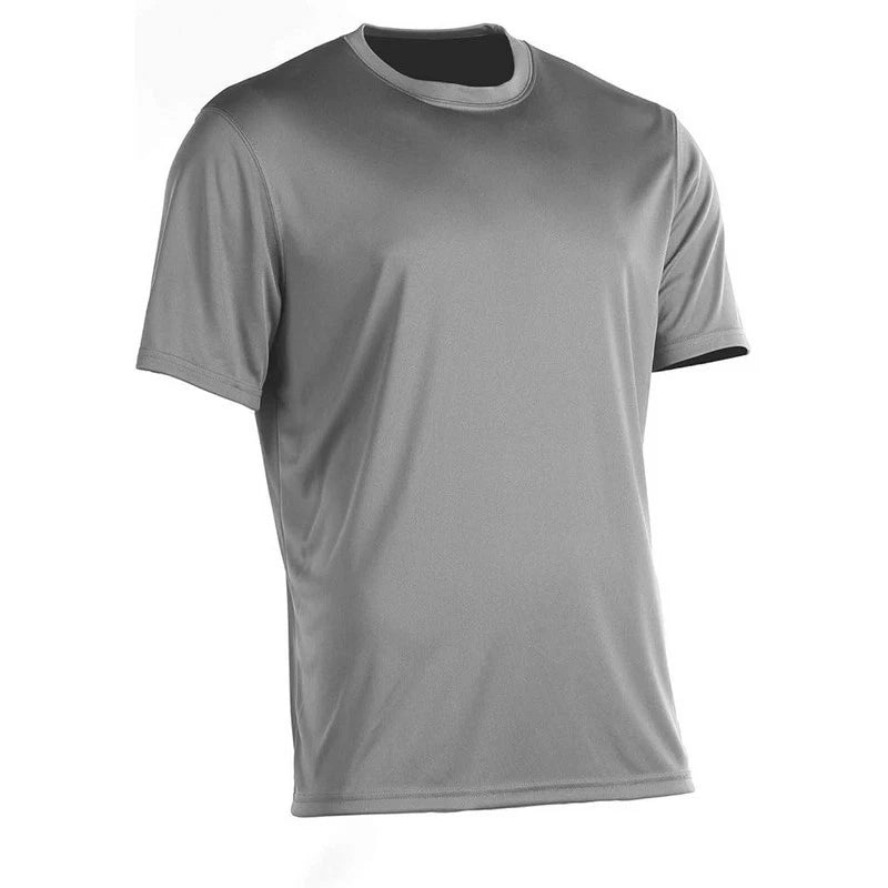 Champion Tactical TAC22 Men's Short Sleeve Double Dry T-Shirt, Stone Gray, Small