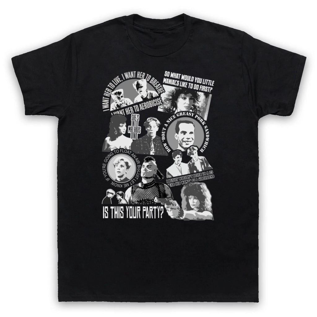 WEIRD SCIENCE 80s SPOILER UNOFFICIAL SCI FI COMEDY FILM MENS & WOMENS T-SHIRT