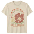 She Is Strong Womens T-Shirt Christian Faith Mothers Day Gift For Her