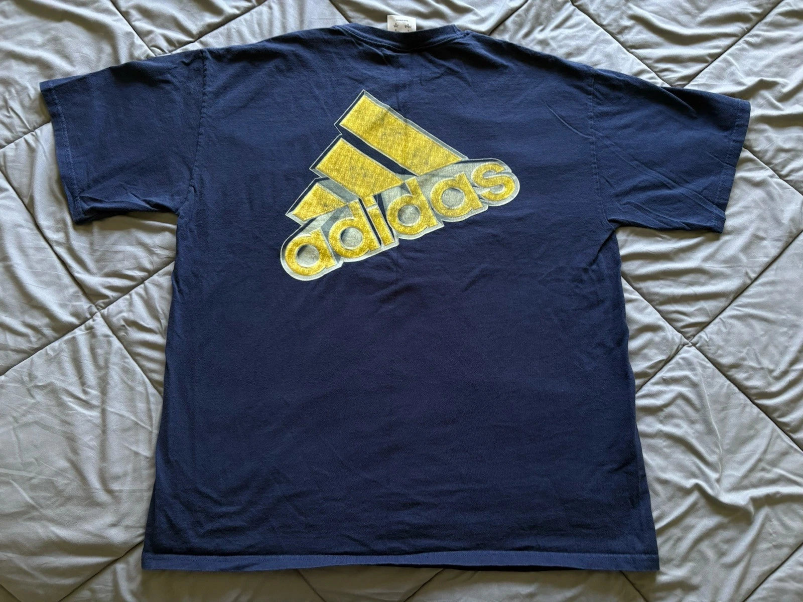 Vintage Y2K Adidas 3D Soccer Tee Size L