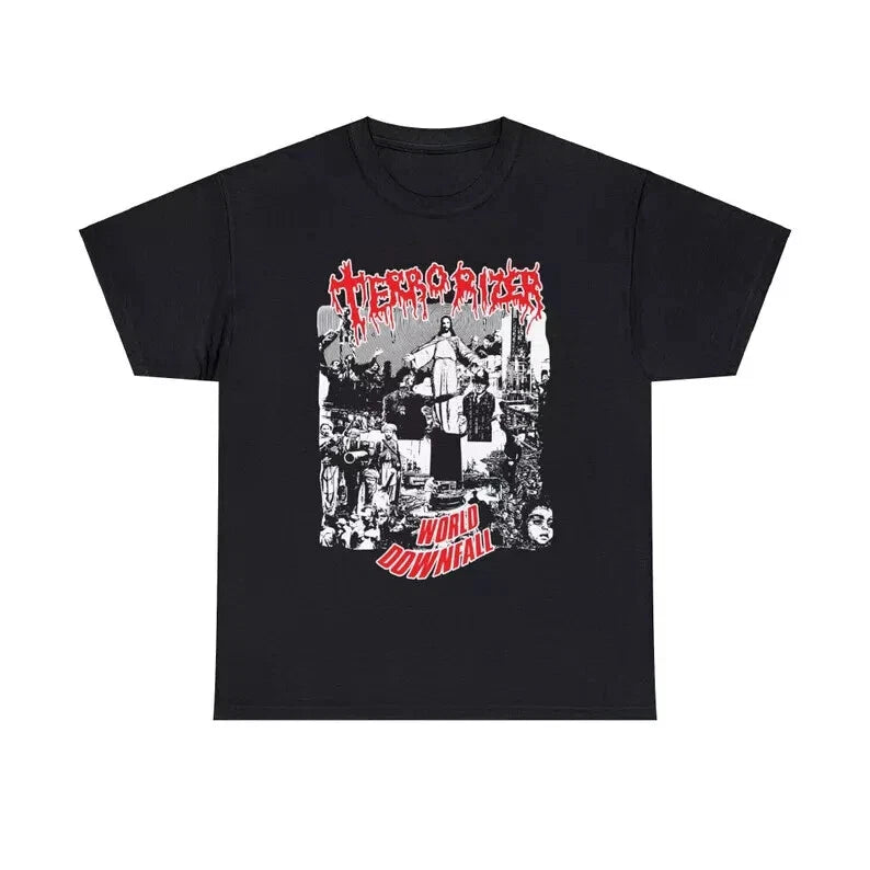 Terrorizer World Downfall T Shirt Grundcore Vintage Death Metal Napalm Death Y2K
