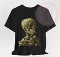 Skull of a Skeleton with a Burning Cigarette T-Shirt ✩ Van Gogh! ALT Gothic Art!