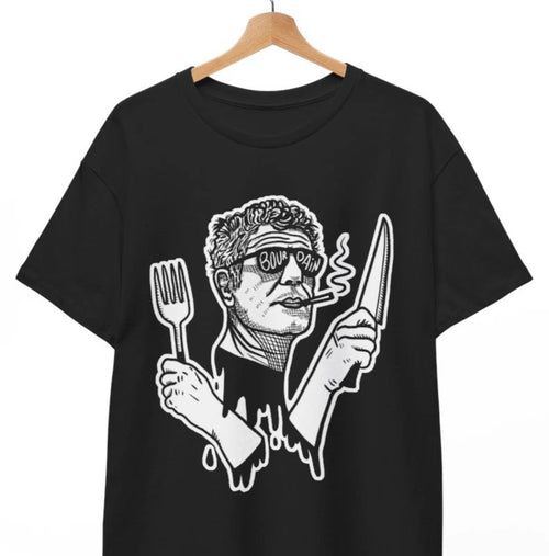 Anthony Bourdain (Knife and Fork)  T-shirt Unisex Tee