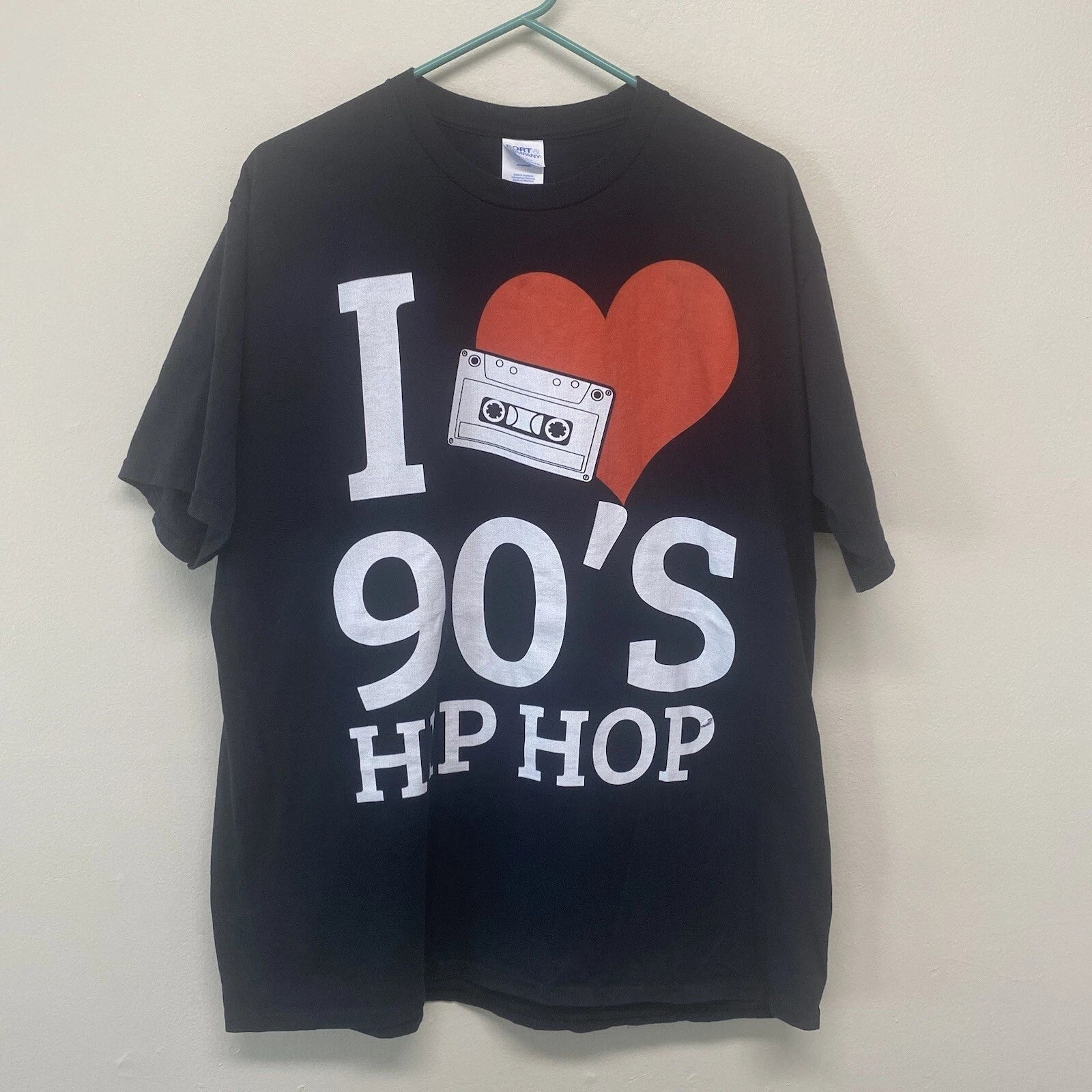 I Love 90s Hip Hop T-Shirt Mens Size XL Retro Y2k 90s Streetware Hip Hop Rap Tee