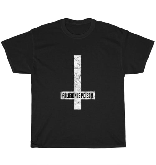 Antichrist Grunge Religion Is Poison Atheist Occult Gothic T-Shirt Unisex Gift