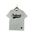SUBCIETY Bold Script Logo Street Fashion Tee Shirt Top