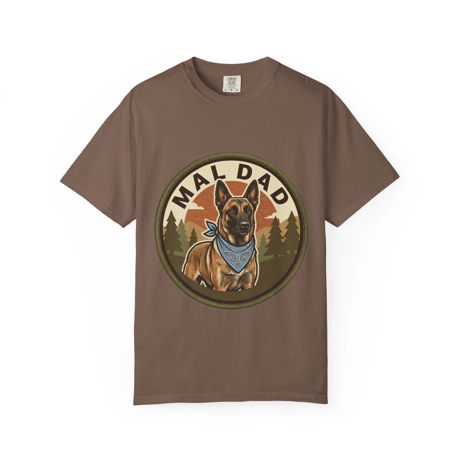 Belgian Malinois Dad T-Shirt Mal Dog Gift Men Graphic Tee Maligator Fathers Day