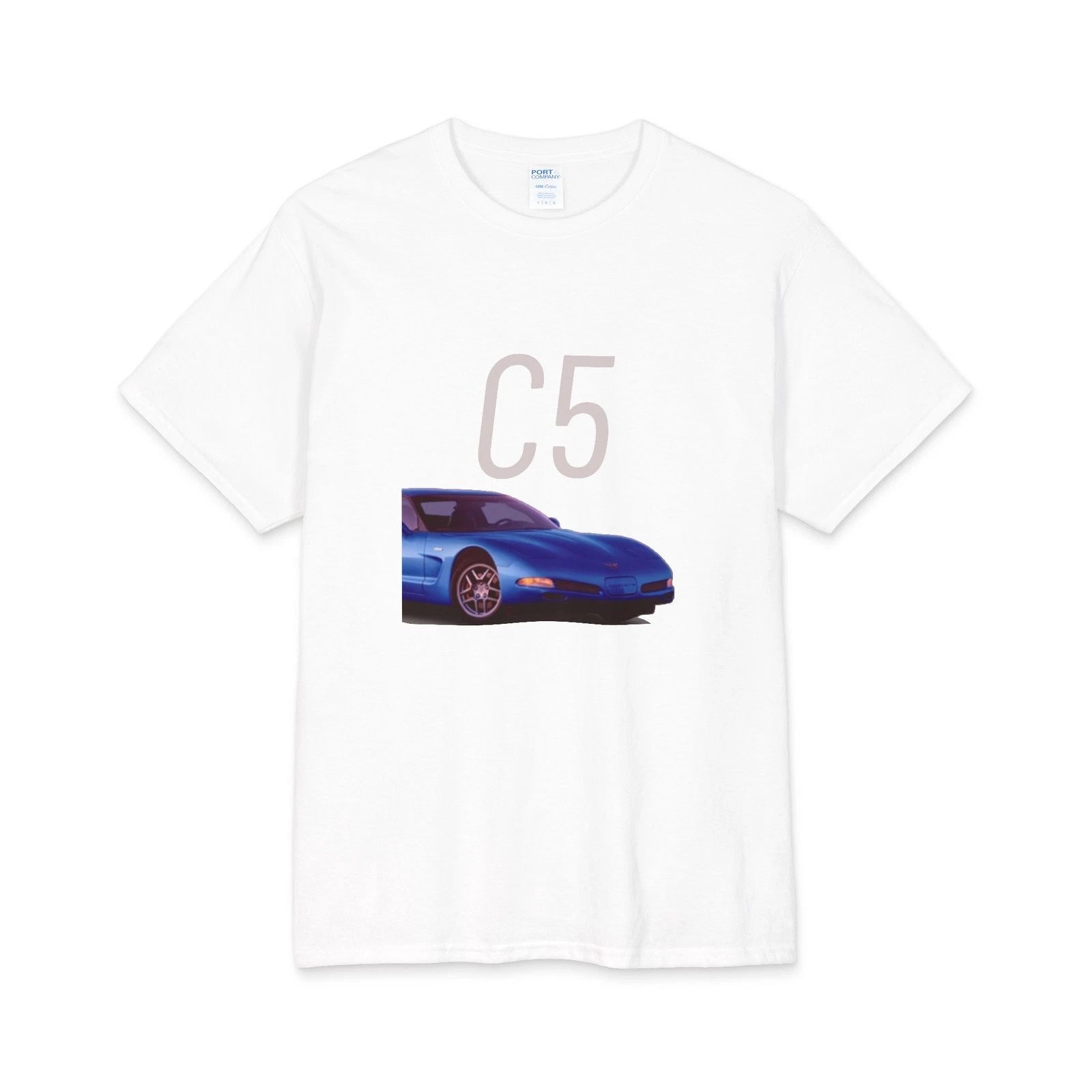C5 Corvette Tee | Blue Sports Car Graphic Comfortable Chevy T-shirt