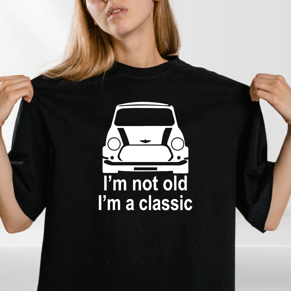 Classic Mini T-Shirt Retro Car Enthusiast Gift Unisex Cotton Tee UK