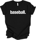 Minimalist Baseball Typography | Modern Sports Fan Design | Game Day Style T-shi