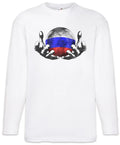 Russia Football Magic Ball Men Long Sleeve T-Shirt Russian Soccer Flag