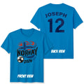 Norway Unisex Personalized Custom Name And Number T Shirt Football Game Top