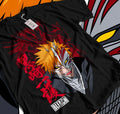 Bleach Ichigo Kurosaki T-shirt Manga Strip Horror Anime Gift Shirt Tee best 047