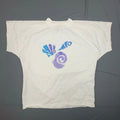Vintage Seashell Graphic Tee Medium 90s SK Sport USA Coastal Aesthetic Shirt