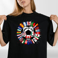 World Cup 2026 Football T-Shirt Unisex Soccer Fan Graphic Tee USA Canada Mexico