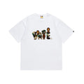 A Bathing Ape tshirt Bape tee White/Black S/M/L/XL/XXL New
