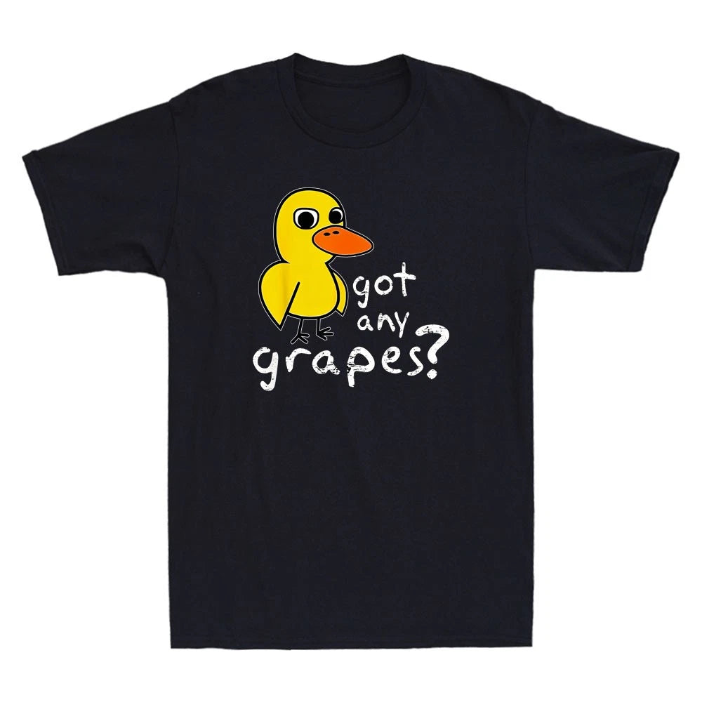 Got Any Grapes? Funny Duck Cartoon Meme Quote Vintage Men's Short Sleeve T-Shirt