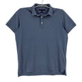 TOMMY HILFIGER men's blue slim fit polo collar t-shirt size M