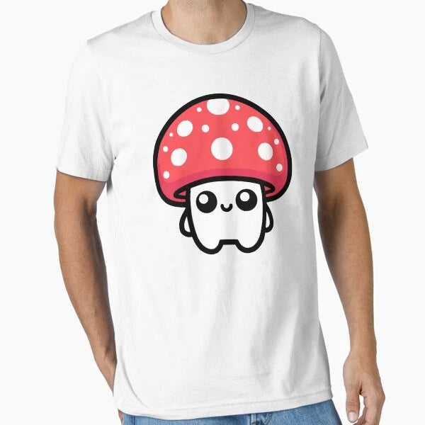 Kawaii Cute Mushroom Essential T-Shirt New Made Australia T-Shirt S-2XL