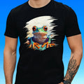 Mens Funny Frog Motif Cotton T-Shirt Size XS to 5XL