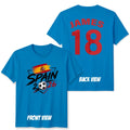 Personalized Spain Unisex T Shirt Custom Name and Number Soccer Fan Mens Womens