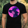 Mens Witch Vaporwave Motif Cotton T-Shirt Size XS to 5XL