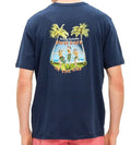 TOMMY BAHAMA Sway Back in the day -Size Large Only -Navy 100% Cotton