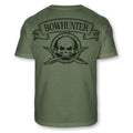 Bowhunter Skull Crossbones T-Shirt Bowhunting Arrows Skull Soft Blend Tee - A120
