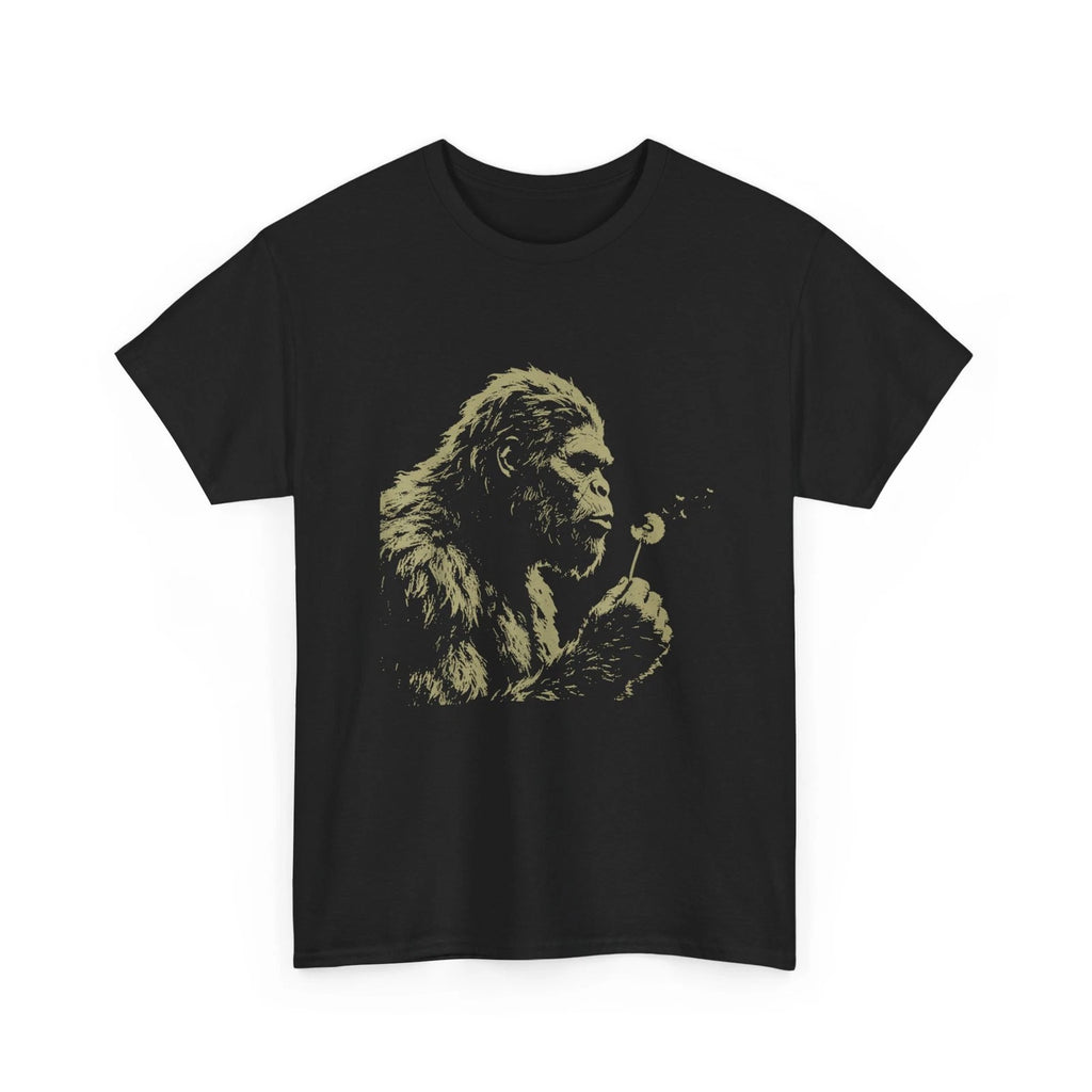 Blowing Wishes Funny Shirt, Bigfoot Blowing Dandelion Vintage Art T-Shirt