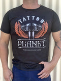 Tattoo Planet T-Shirt Artist Street Fashion Mens Ladies - Black