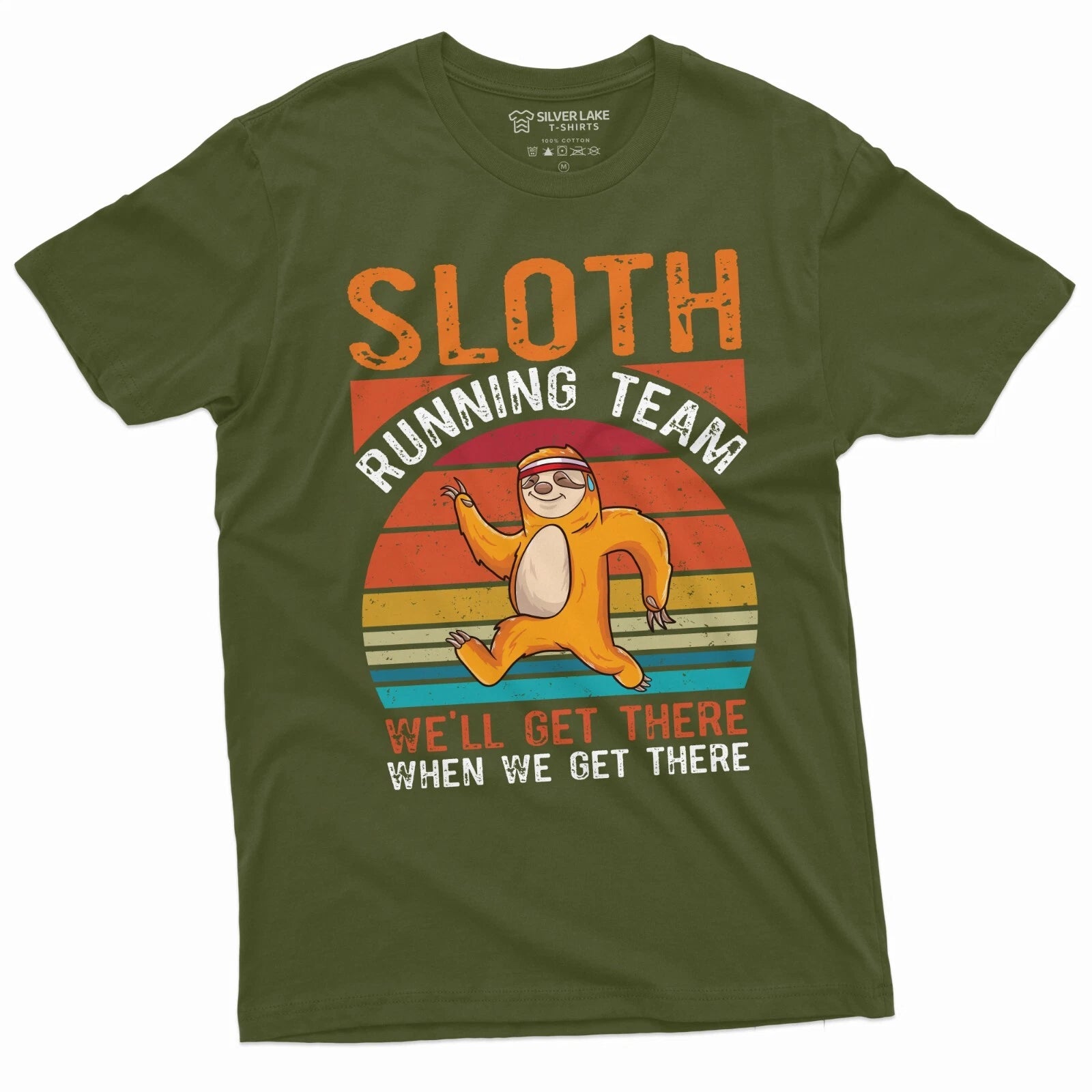 Sloth Running Team Funny Sloth Tee Shirt Running Runner Jogging Marathon Tee