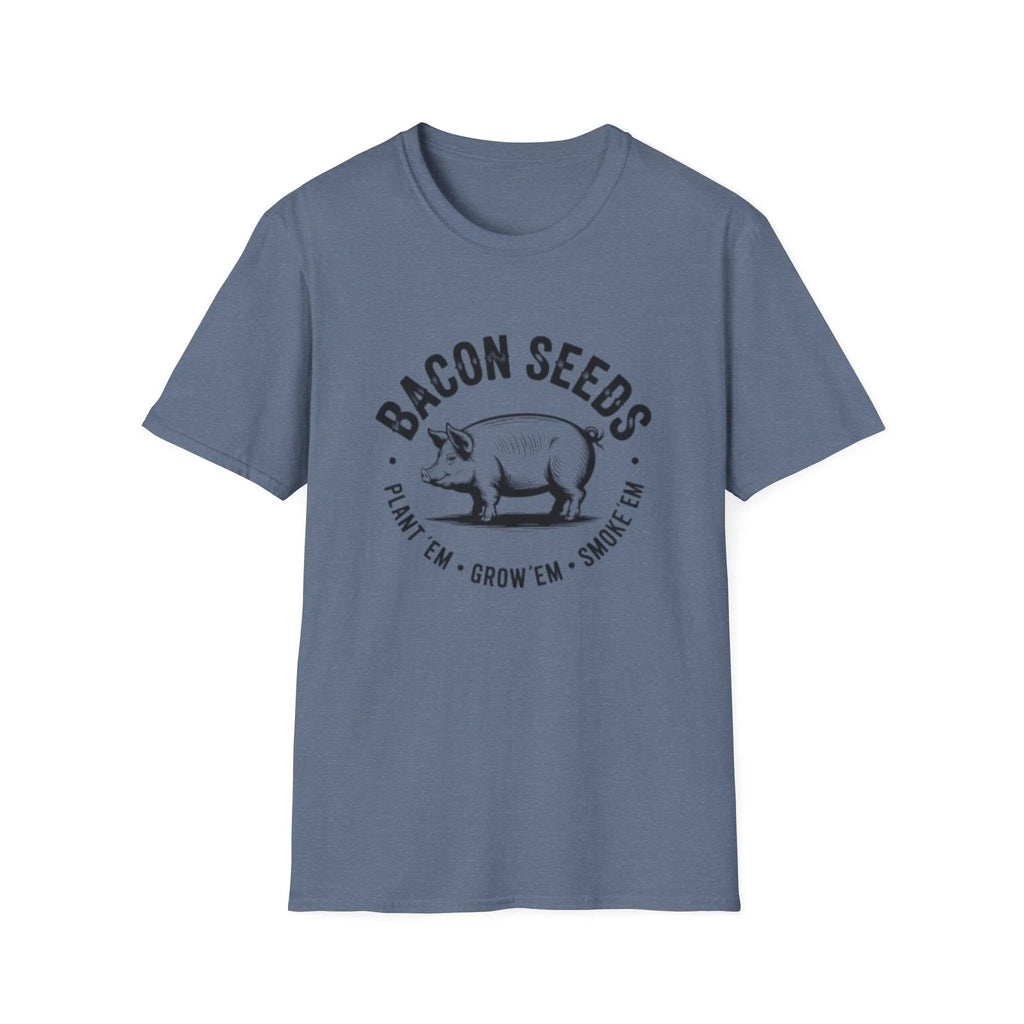 Bacon Seeds pig illustration T-Shirt | Farm humor tee