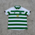 Vintage New Balance Celtic FC Home Jersey Green White Hoops Soccer Shirt XXL