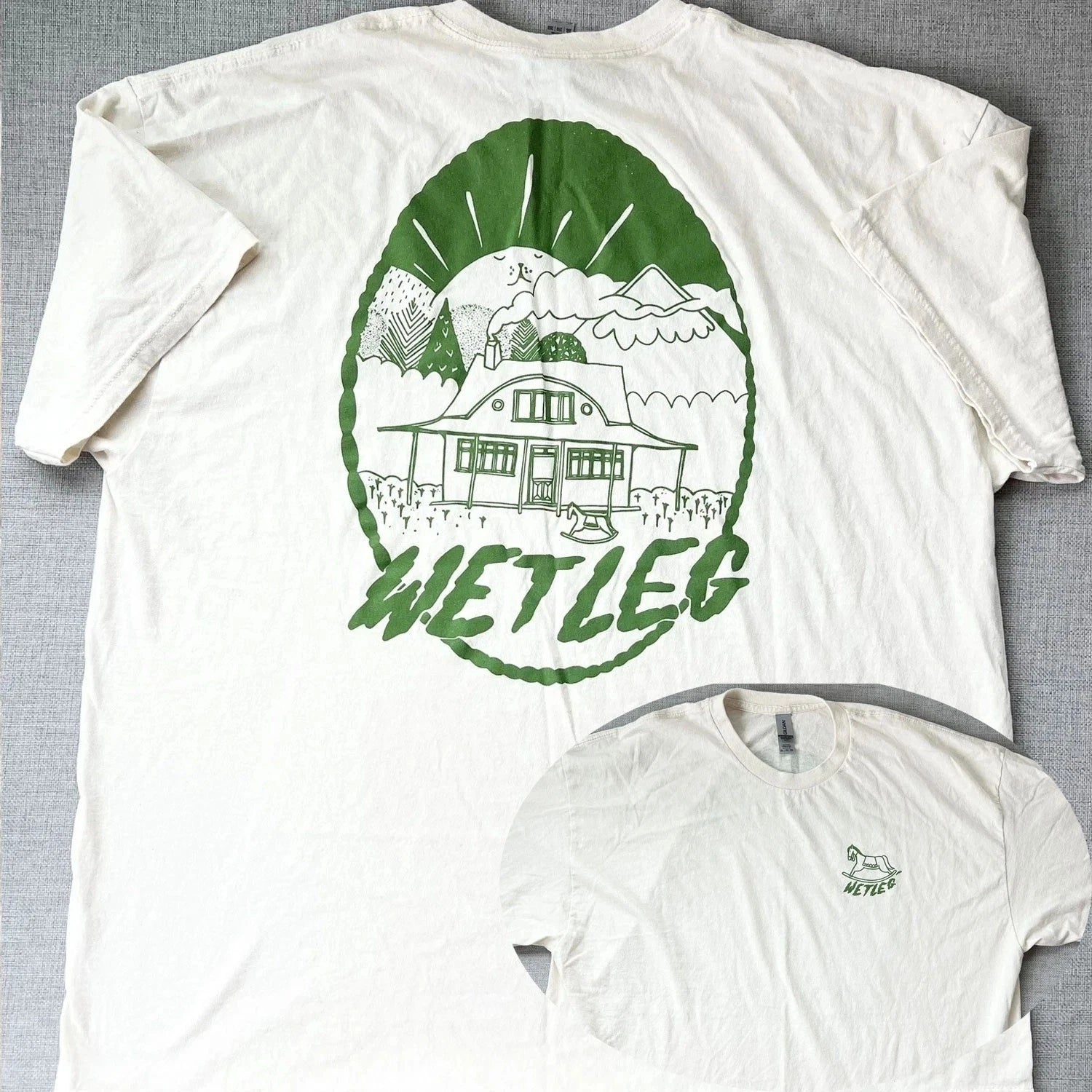 Vintage Wet Leg Band 2 Sides Cotton S-5XL Unisex Shirt Reprint