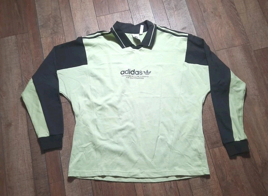 Adidas Originals Team Unisex Keeper Jersey Green Black Retro Football Soccer XL