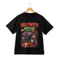 Halloween Horror Nights Cartoon T-shirt,Unisex Tee Casual Loose Short-sleeve Top