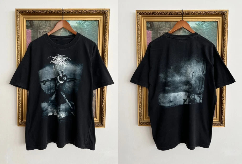 Vintage 2000s Darkthrone The Cult Is Alive Black Metal Band Graphic T-Shirt