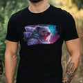 Mens Wombat as Astronaut Print Cotton T-Shirt Size XS to 5XL