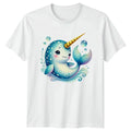 Cute Narwhal T-Shirt Ocean Animal Kawaii Birthday Gift For Him And Her