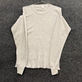 Gray Morgan Thermal Long Sleeve Waffle Knit XL Mens Minimalist Shirt