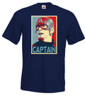 Youth Designz Captain America Popart Men's T-Shirt Print Hulk Thor Ironman USA