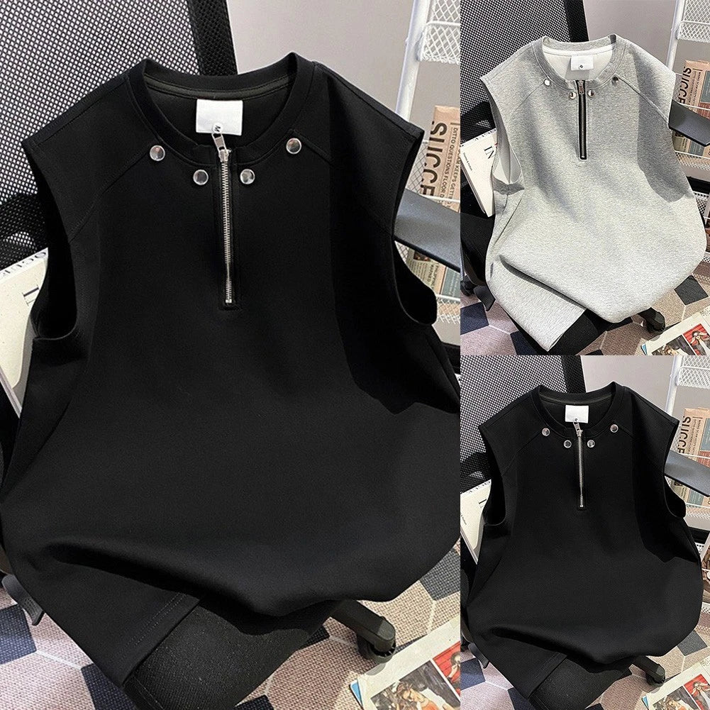 Men's Activewear Men Tank Top Sleeveless Shirt Round Neck Casual Daily Wear