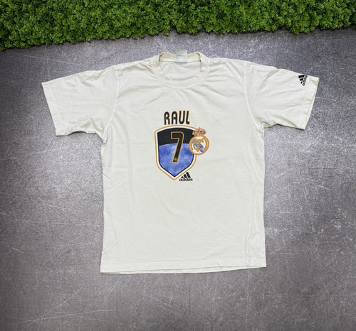 2003 Adidas Real Madrid Raul Spanish Soccer T-shirt La Liga