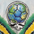 Vintage Grateful Dead T Shirt Mens XL Blue 90S Liquid Tie Dye Soccer World Rare