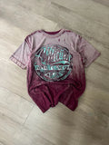 Y2K Affliction American Customs Live Fast Live Free Acid Washed Graphic Tee