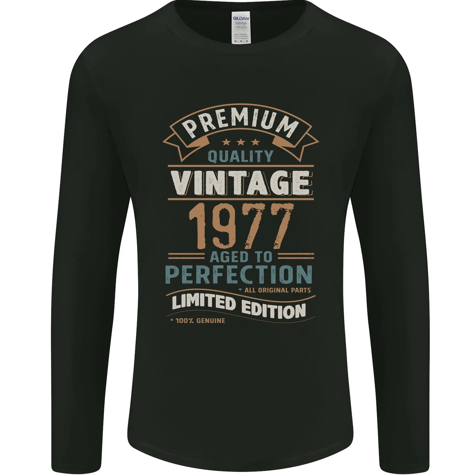 Premium Vintage 49th Birthday 1977 Mens Long Sleeve T-Shirt