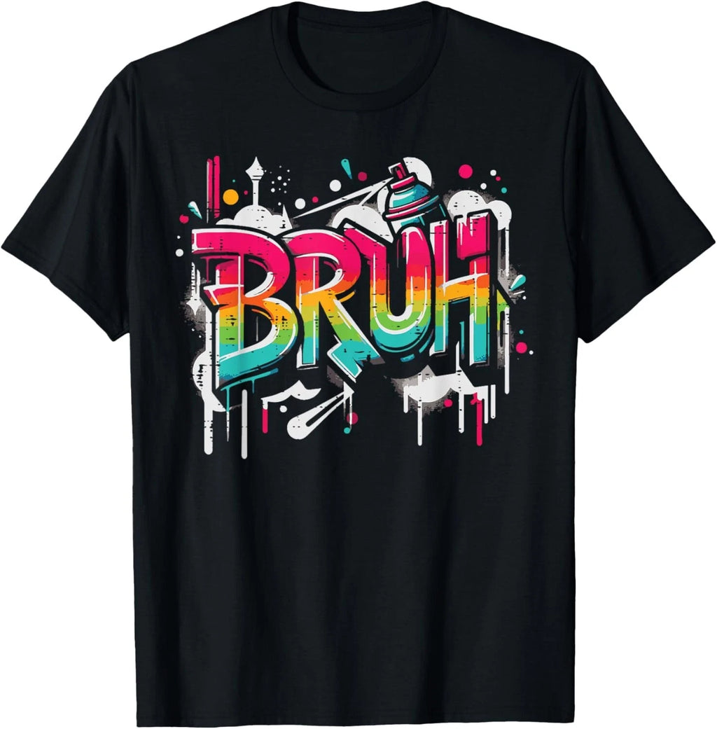 Bruh Graffiti Funny Saying Street Art Meme Men Boys Kids T-Shirt